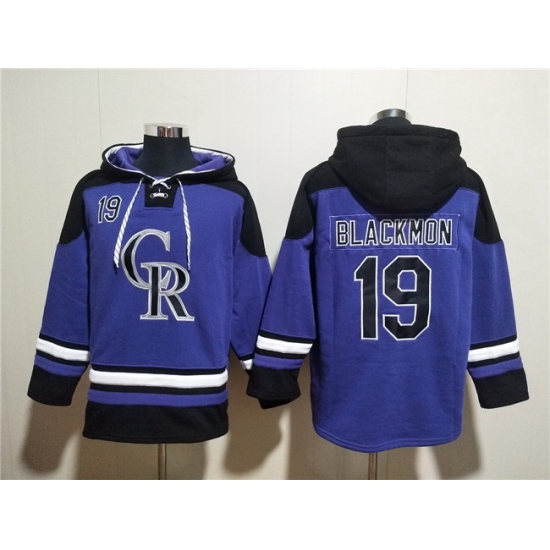 Men Colorado Rockies 19 Charlie Blackmon Purple Ageless Must Have Lace Up Pullover Hoodie Men Colorado Rockies 19 Charlie Blackmon Purple Ageless Must Have Lace Up Pullover Hoodie