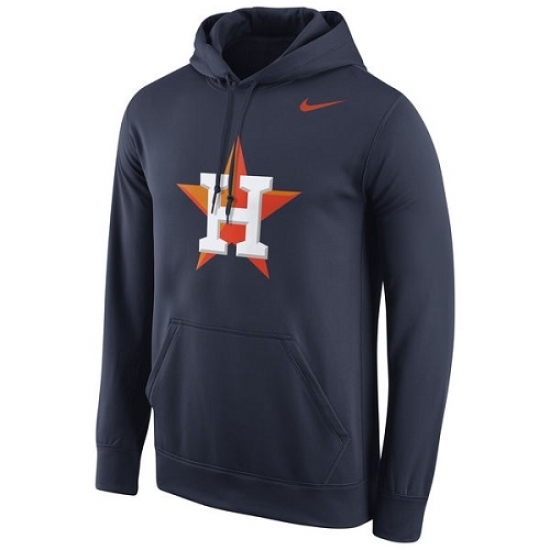 Men MLB Houston Astros Nike Logo Performance Pullover Hoodie Navy Men MLB Houston Astros Nike Logo Performance Pullover Hoodie Navy