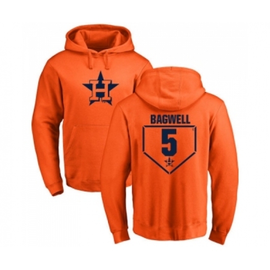 Men MLB Nike Houston Astros 5 Jeff Bagwell Orange RBI Pullover Hoodie Men MLB Nike Houston Astros 5 Jeff Bagwell Orange RBI Pullover Hoodie