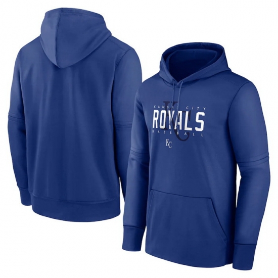 Men Kansas City Royals Royal Pregame Performance Pullover Hoodie Men Kansas City Royals Royal Pregame Performance Pullover Hoodie