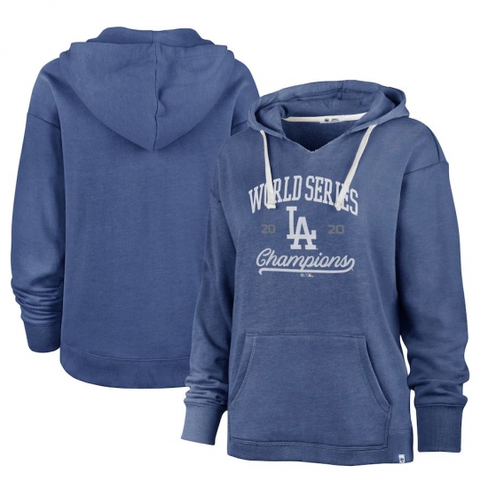 Los Angeles Dodgers 2747 Women 2020 World Series Champions Playoff Emerson Pullover Hoodie Royal Los Angeles Dodgers 2747 Women 2020 World Series Champions Playoff Emerson Pullover Hoodie Royal
