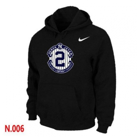 MLB Men Nike New York Yankees 2 Derek Jeter Pullover Hoodie Black MLB Men Nike New York Yankees 2 Derek Jeter Pullover Hoodie Black