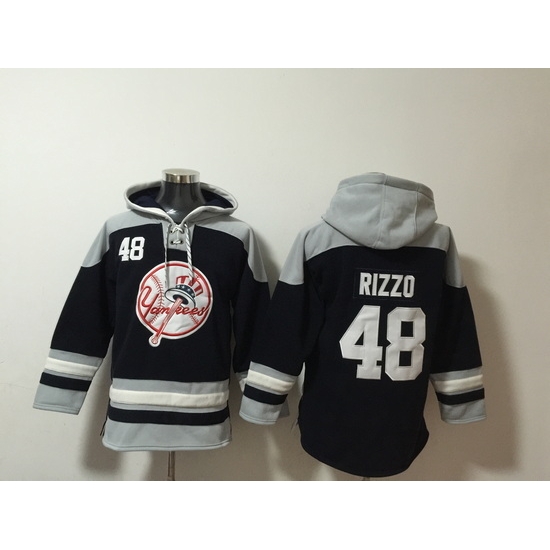 Men New York Yankees 48 Anthony Rizzo Stitched Hoodie Men New York Yankees 48 Anthony Rizzo Stitched Hoodie