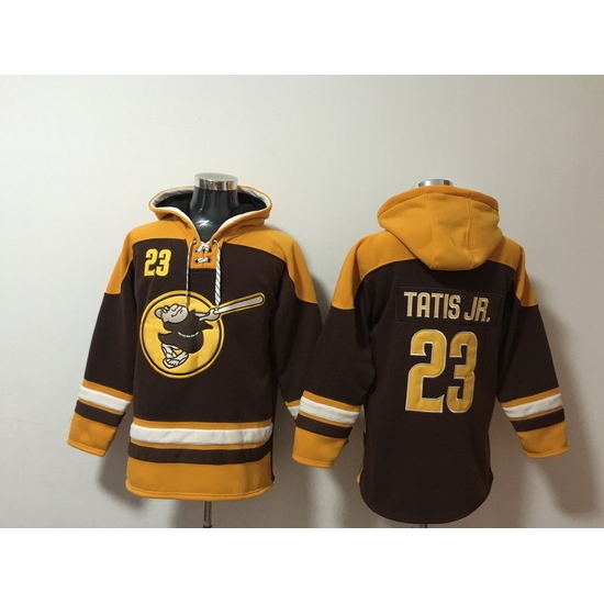 Men San Diego Padres #23 Fernando Tatis Jr Stitched Hoodie Men San Diego Padres #23 Fernando Tatis Jr Stitched Hoodie