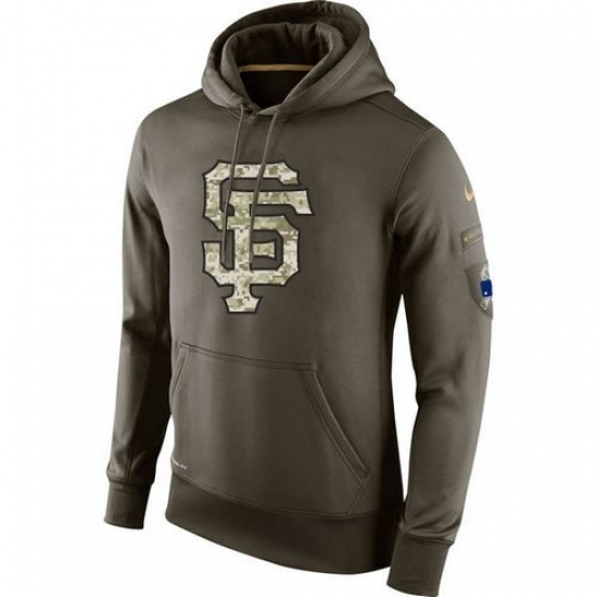 MLB Men San Francisco Giants Nike Olive Salute To Service KO Performance Hoodie MLB Men San Francisco Giants Nike Olive Salute To Service KO Performance Hoodie