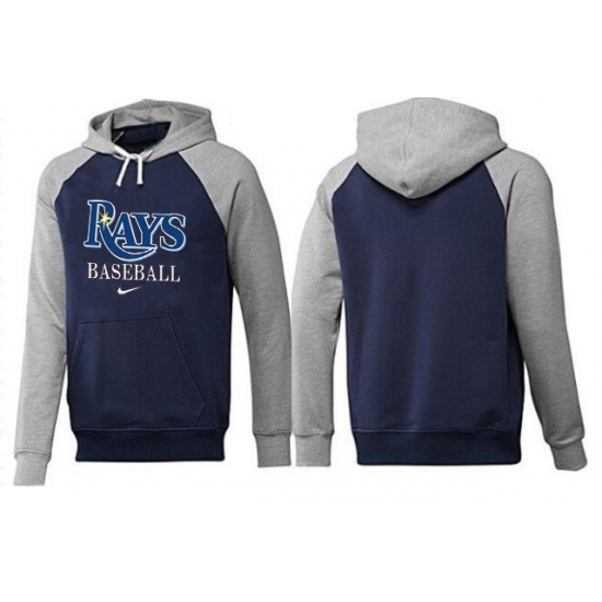 MLB Men Nike Tampa Bay Rays Pullover Hoodie NavyGrey MLB Men Nike Tampa Bay Rays Pullover Hoodie NavyGrey