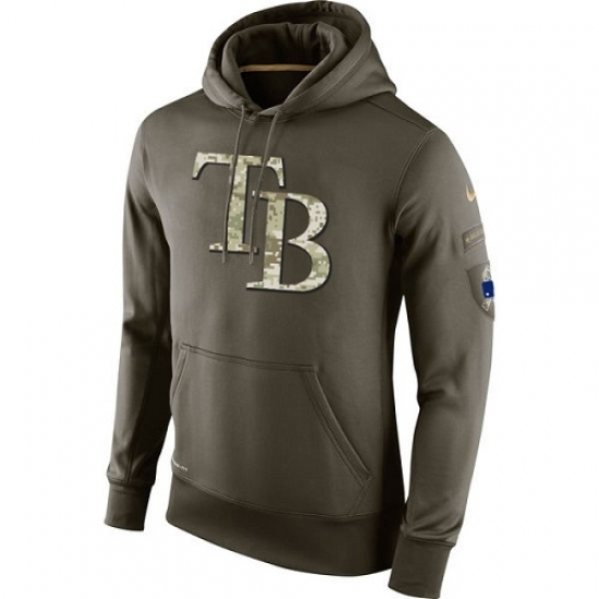 MLB Men Tampa Bay Rays Nike Olive Salute To Service KO Performance Hoodie MLB Men Tampa Bay Rays Nike Olive Salute To Service KO Performance Hoodie