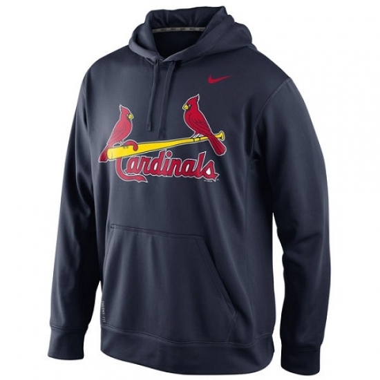 Men MLB St Louis Cardinals Nike KO Wordmark Performance Hoodie Navy Men MLB St Louis Cardinals Nike KO Wordmark Performance Hoodie Navy
