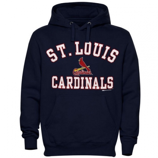 Men MLB St Louis Cardinals Stitches Fastball Fleece Pullover Hoodie Navy Blue Men MLB St Louis Cardinals Stitches Fastball Fleece Pullover Hoodie Navy Blue