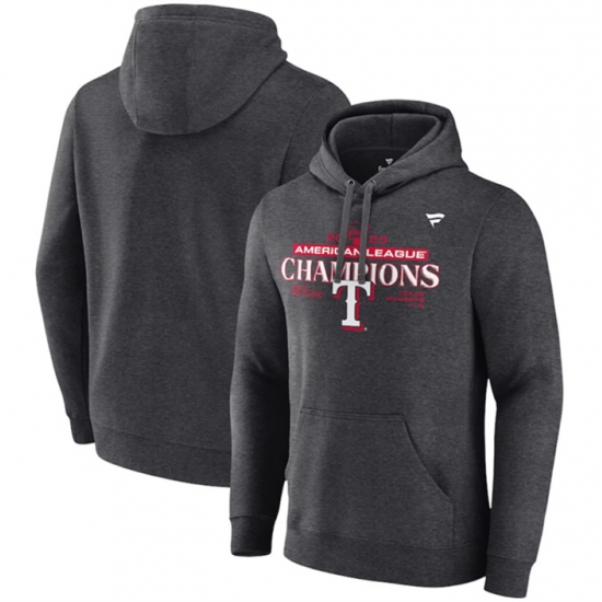 Men Texas Rangers 2023 Heather Charcoal Champions Locker Room Pullover Hoodie Men Texas Rangers 2023 Heather Charcoal Champions Locker Room Pullover Hoodie