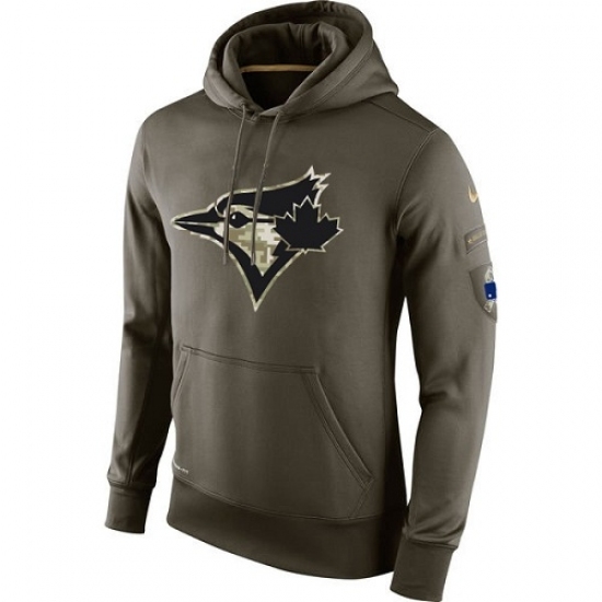 MLB Men Toronto Blue Jays Nike Olive Salute To Service KO Performance Hoodie MLB Men Toronto Blue Jays Nike Olive Salute To Service KO Performance Hoodie