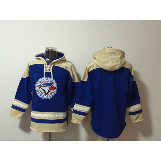 Men's Toronto Blue Jays Blank Blue Stitched Hoodie Men's Toronto Blue Jays Blank Blue Stitched Hoodie