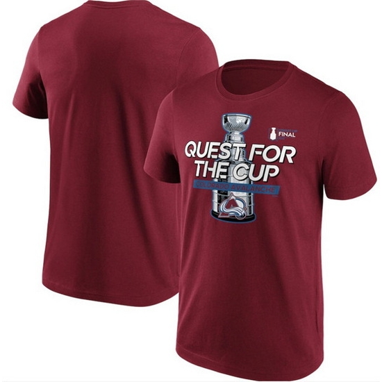 Men Colorado Avalanche Burgundy 2022 Stanley Cup Champions Jersey T Shirt Men Colorado Avalanche Burgundy 2022 Stanley Cup Champions Jersey T Shirt