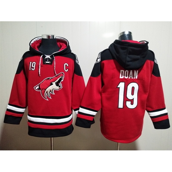 Men's Arizona Coyotes #19 Shane Doan Red Ageless Must-Have Lace-Up Pullover Hoodie Men's Arizona Coyotes #19 Shane Doan Red Ageless Must-Have Lace-Up Pullover Hoodie