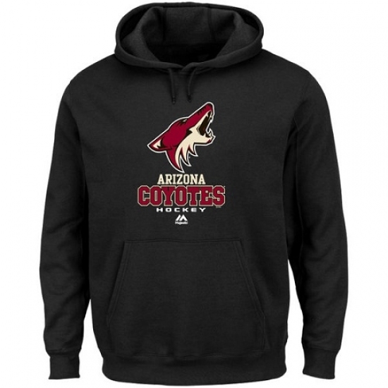 NHL Mens Arizona Coyotes Majestic Critical Victory VIII Fleece Hoodie Black NHL Mens Arizona Coyotes Majestic Critical Victory VIII Fleece Hoodie Black