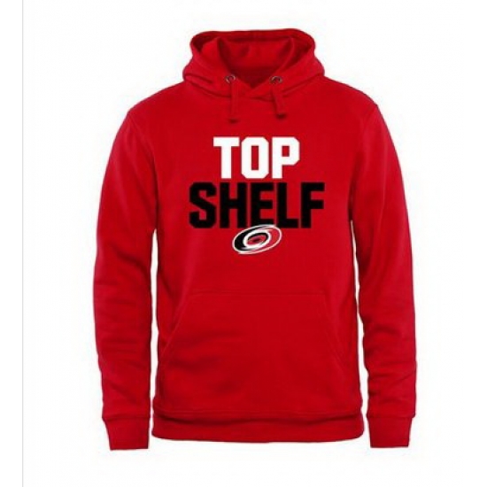 Men Carolina Hurricanes Top Shelf Pullover Hoodie Scarlet Men Carolina Hurricanes Top Shelf Pullover Hoodie Scarlet