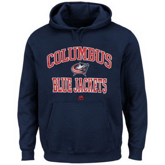 Men Columbus Blue Jackets Majestic Heart 26 Soul Hoodie Navy Blue Men Columbus Blue Jackets Majestic Heart 26 Soul Hoodie Navy Blue