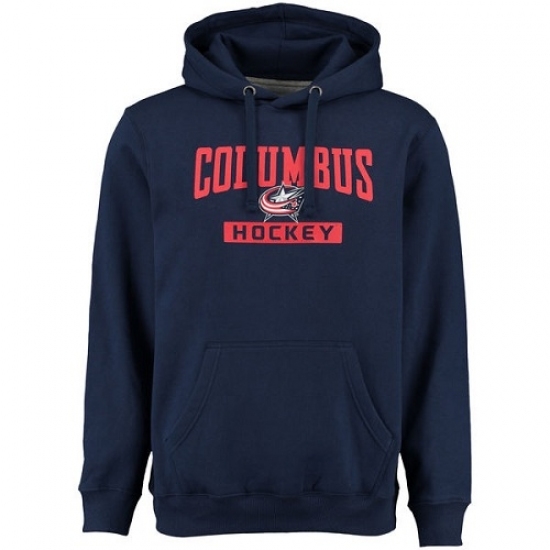 NHL Mens Columbus Blue Jackets Rinkside City Pride Pullover Hoodie Navy NHL Mens Columbus Blue Jackets Rinkside City Pride Pullover Hoodie Navy