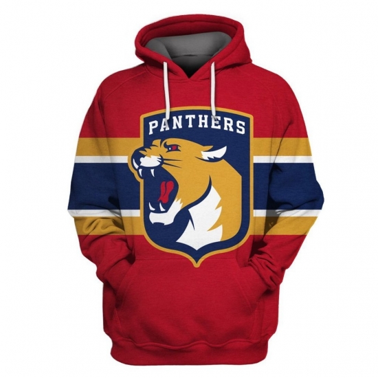 Men Florida Panthers Red All Stitched Hooded Sweatshirt Men Florida Panthers Red All Stitched Hooded Sweatshirt