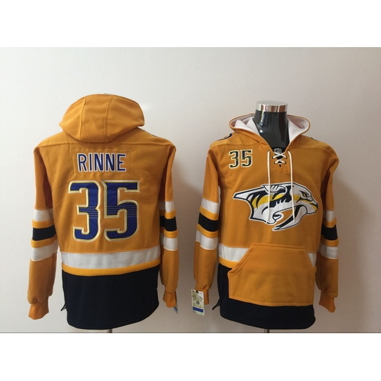 Men Nashville Predators 35 Pekka Rinne Stitched Hoodie Men Nashville Predators 35 Pekka Rinne Stitched Hoodie
