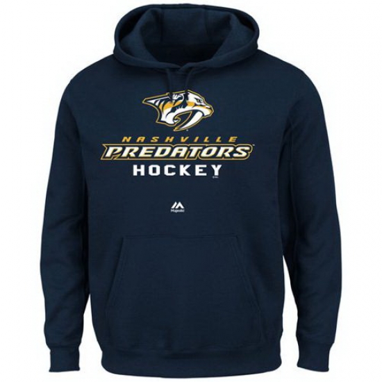 Men Nashville Predators Majestic Big 26 Tall Critical Victory Pullover Hoodie Men Nashville Predators Majestic Big 26 Tall Critical Victory Pullover Hoodie