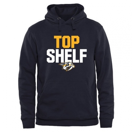 NHL Mens Nashville Predators Top Shelf Pullover Hoodie Navy NHL Mens Nashville Predators Top Shelf Pullover Hoodie Navy