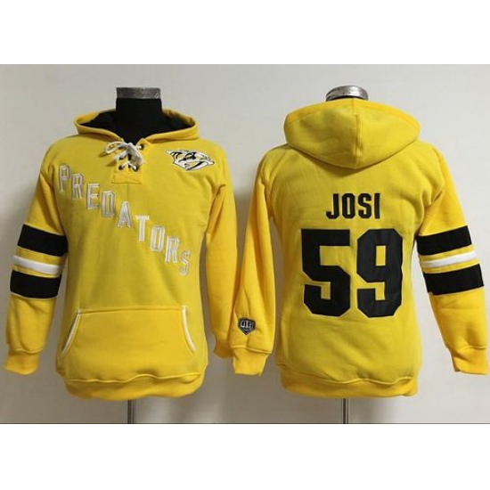 Nashville Predators 59 Roman Josi Yellow Women Old Time Heidi Hoodie NHL Hoodie Nashville Predators 59 Roman Josi Yellow Women Old Time Heidi Hoodie NHL Hoodie