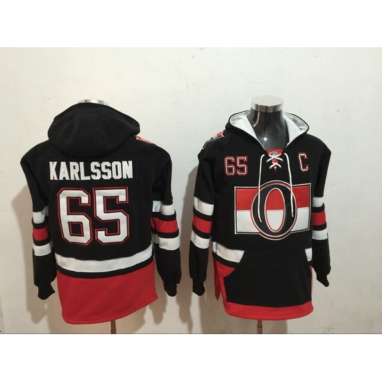 Men Ottawa Senators 65 Erik Karlsson Stitched Hoodie Men Ottawa Senators 65 Erik Karlsson Stitched Hoodie
