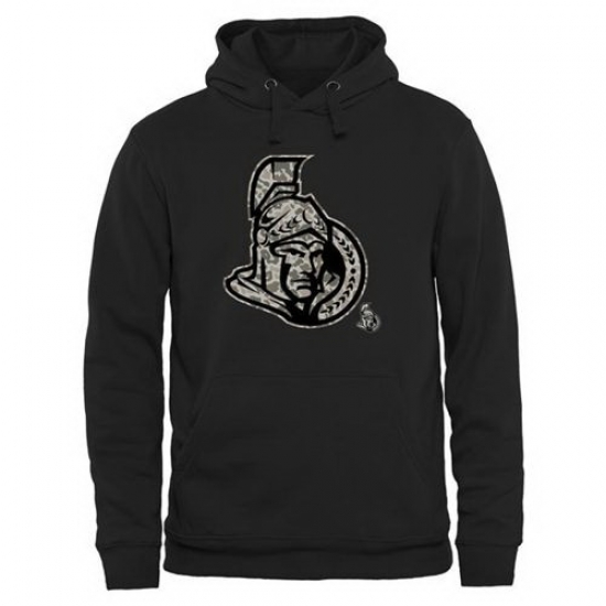 Men Ottawa Senators Black Rink Warrior Pullover Hoodie Men Ottawa Senators Black Rink Warrior Pullover Hoodie