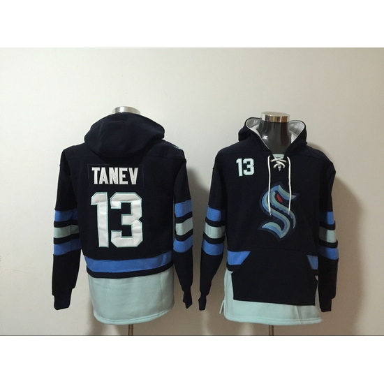 Men Seattle Kraken 13 Brandon Tanev Stitched Hoodie Men Seattle Kraken 13 Brandon Tanev Stitched Hoodie