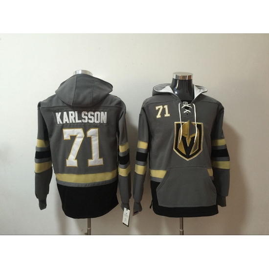 Men Vegas Golden Knights 71 William Karlsson Stitched Hoodie Men Vegas Golden Knights 71 William Karlsson Stitched Hoodie