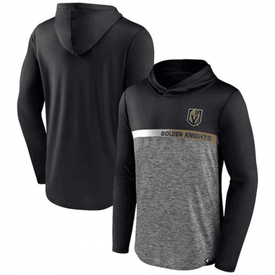 Men Vegas Golden Knights Black Podium Defender Pullover Hoodie Men Vegas Golden Knights Black Podium Defender Pullover Hoodie