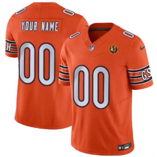 Men Women youth Chicago Bears Active Player Custom Orange 2023 F U S E With John Madden Patch Vapor Limited Stitched Football Jersey Men Women youth Chicago Bears Active Player Custom Orange 2023 F U S E With John Madden Patch Vapor Limited Stitched Football Jersey