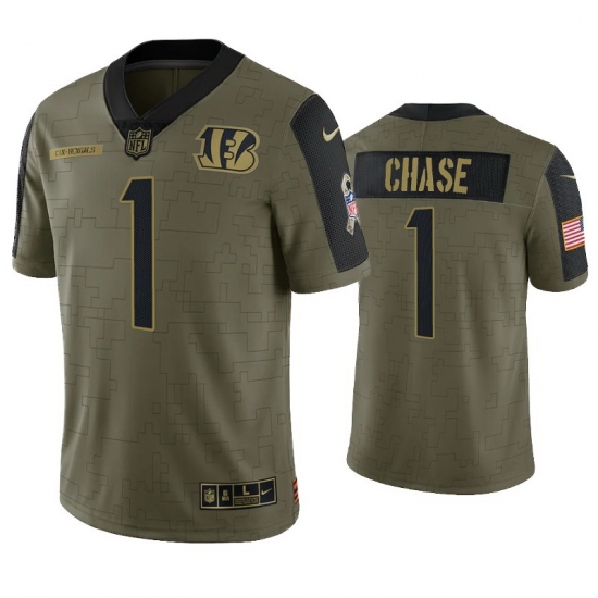 Men Women Youth Toddler Cincinnati Bengals Custom 2021 Olive Salute To Service Limited Jersey Men Women Youth Toddler Cincinnati Bengals Custom 2021 Olive Salute To Service Limited Jersey