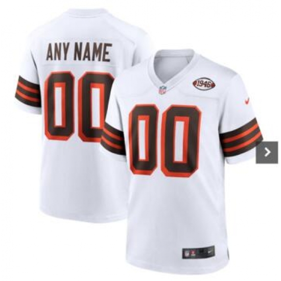 Men Women Youth Cleveland Browns White Nike Custom Jersey Stitched 1946 Patch Men Women Youth Cleveland Browns White Nike Custom Jersey Stitched 1946 Patch