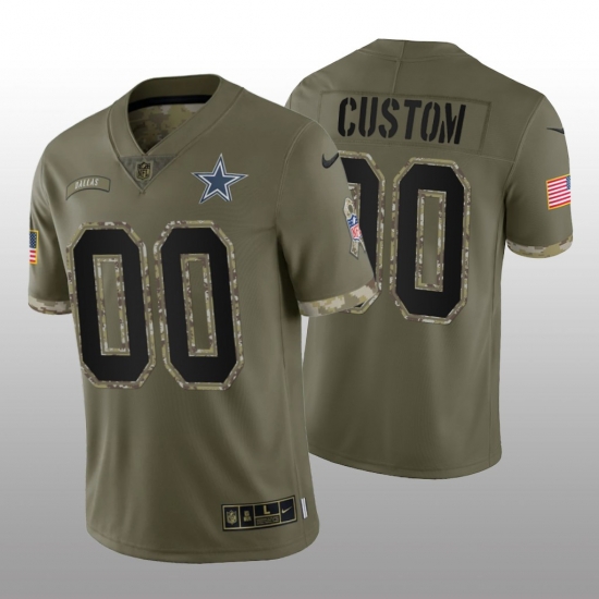 Men Women Youth Dallas Cowboys ACTIVE PLAYER Custom Olive 2022 Salute To Service Limited Stitched Jersey Men Women Youth Dallas Cowboys ACTIVE PLAYER Custom Olive 2022 Salute To Service Limited Stitched Jersey