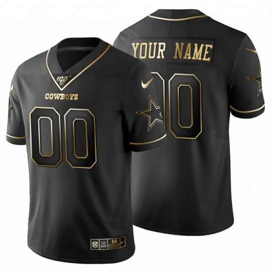 Men Women Youth Toddler Dallas Cowboys Custom Men Nike Black Golden Limited NFL 100 Jersey Men Women Youth Toddler Dallas Cowboys Custom Men Nike Black Golden Limited NFL 100 Jersey
