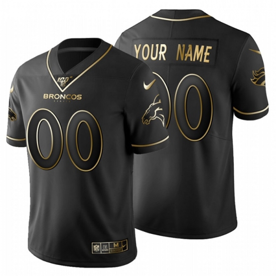 Men Women Youth Toddler Denver Broncos Custom Men Nike Black Golden Limited NFL 100 Jersey Men Women Youth Toddler Denver Broncos Custom Men Nike Black Golden Limited NFL 100 Jersey