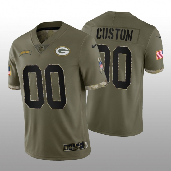 Men Women Youth Green Bay Packers ACTIVE PLAYER Custom Olive 2022 Salute To Service Limited Stitched Jersey Men Women Youth Green Bay Packers ACTIVE PLAYER Custom Olive 2022 Salute To Service Limited Stitched Jersey