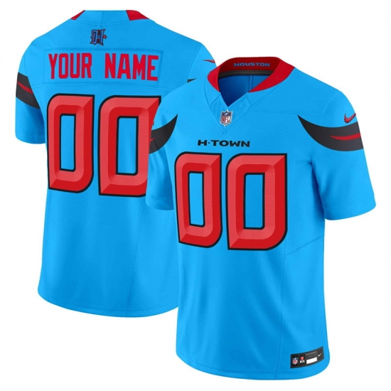Houston Texans Blue 2024 Alternate F U S E Vapor Stitched Customized Jersey Houston Texans Blue 2024 Alternate F U S E Vapor Stitched Customized Jersey