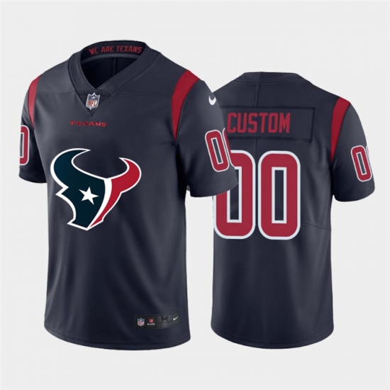 Men Women Youth Toddler Houston Texans Custom Navy Blue Men Nike Big Team Logo Vapor Limited NFL Jersey Men Women Youth Toddler Houston Texans Custom Navy Blue Men Nike Big Team Logo Vapor Limited NFL Jersey