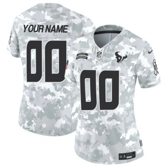 Women Houston Texans Active Player Custom 2024 F U S E Arctic Camo Salute To Service Limited Stitched Football Jersey Women Houston Texans Active Player Custom 2024 F U S E Arctic Camo Salute To Service Limited Stitched Football Jersey