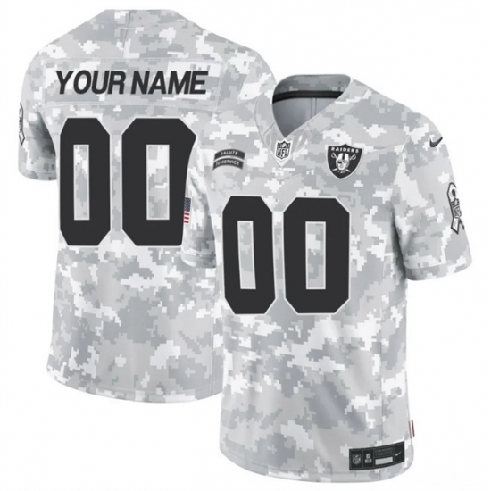 Men Las Vegas Raiders Active Player Custom 2024 F U S E Arctic Camo Salute To Service Limited Stitched Football Jersey Men Las Vegas Raiders Active Player Custom 2024 F U S E Arctic Camo Salute To Service Limited Stitched Football Jersey