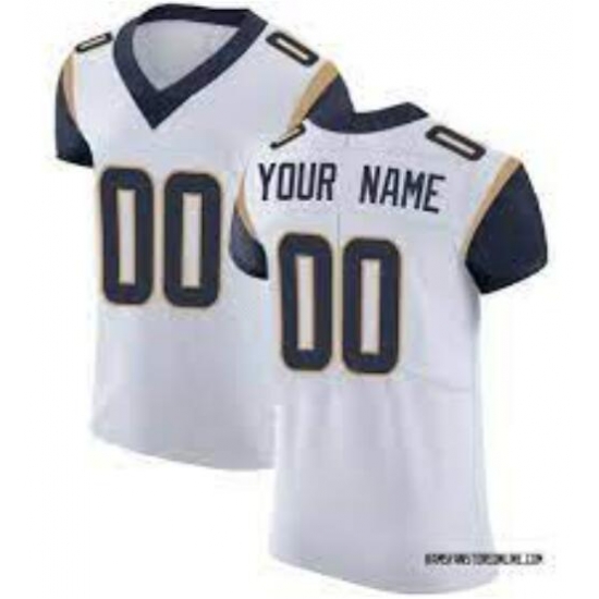 Custom Los Angeles Rams Men's Elite Custom Vapor Untouchable Jersey Custom Los Angeles Rams Men's Elite Custom Vapor Untouchable Jersey