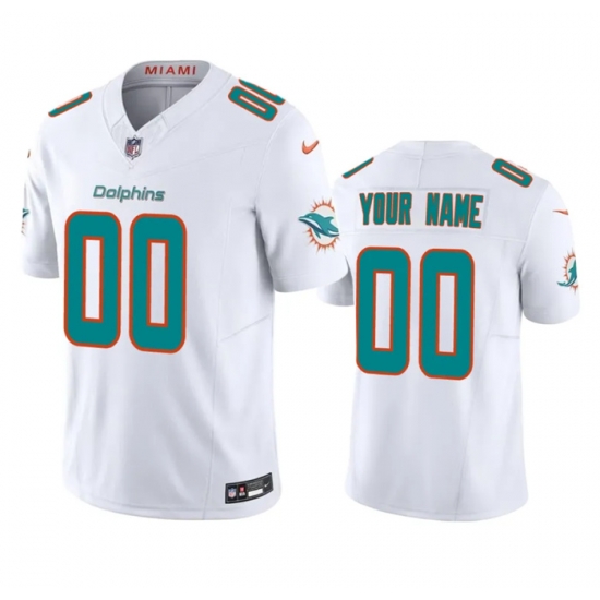 Men Miami Dolphins Active Player Custom White 2023 F U S E Vapor Limited Stitched Football Jersey Men Miami Dolphins Active Player Custom White 2023 F U S E Vapor Limited Stitched Football Jersey