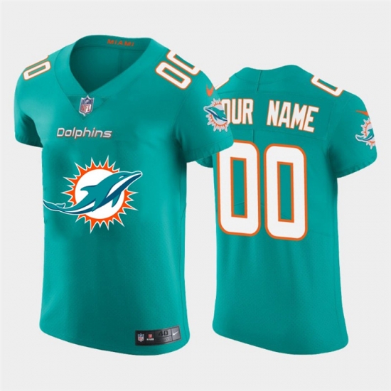 Men Women Youth Toddler Miami Dolphins Custom Aqua Green Men Nike Big Team Logo Elite NFL Jersey Men Women Youth Toddler Miami Dolphins Custom Aqua Green Men Nike Big Team Logo Elite NFL Jersey