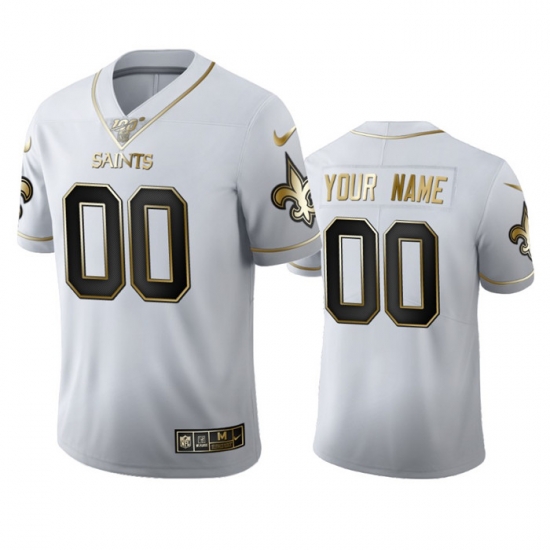 Men Women Youth Toddler New Orleans Saints Custom Men Nike White Golden Edition Vapor Limited NFL 100 Jersey Men Women Youth Toddler New Orleans Saints Custom Men Nike White Golden Edition Vapor Limited NFL 100 Jersey