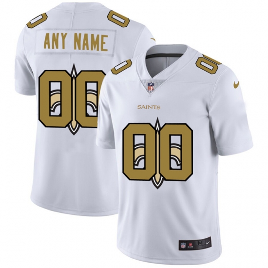 Men Women Youth Toddler New Orleans Saints Custom White Men Nike Team Logo Dual Overlap Limited NFL Jersey Men Women Youth Toddler New Orleans Saints Custom White Men Nike Team Logo Dual Overlap Limited NFL Jersey
