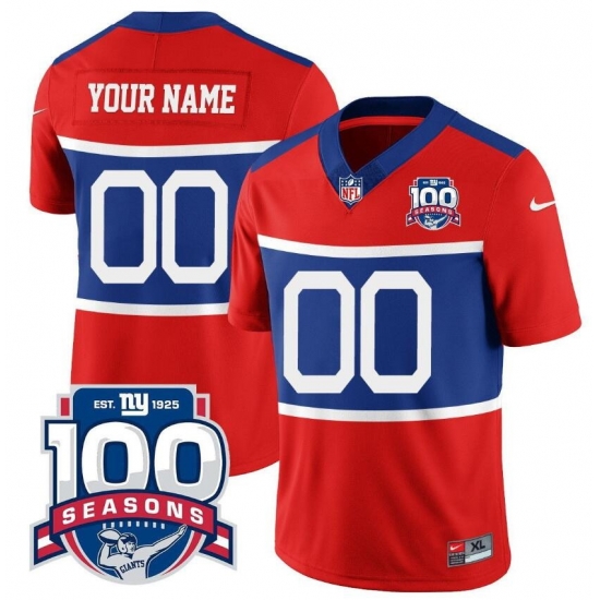 Men Women youth New York Giants ACTIVE PLAYER Custom Century Red 100TH Season Commemorative Patch Limited Stitched Football Jersey Men Women youth New York Giants ACTIVE PLAYER Custom Century Red 100TH Season Commemorative Patch Limited Stitched Football Jersey