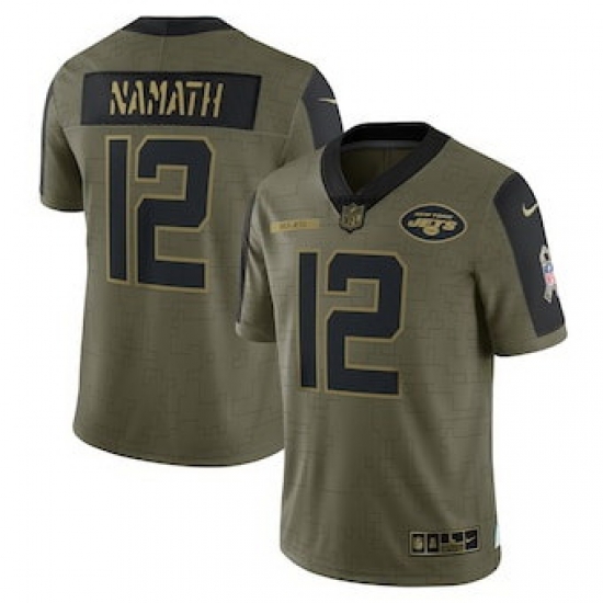 Men Women Youth Toddler New York Jets Custom 2021 Olive Salute To Service Limited Jersey Men Women Youth Toddler New York Jets Custom 2021 Olive Salute To Service Limited Jersey